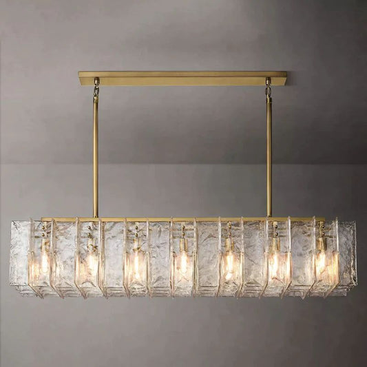 Lattica Rectangular Dining Room Chandelier 67"
