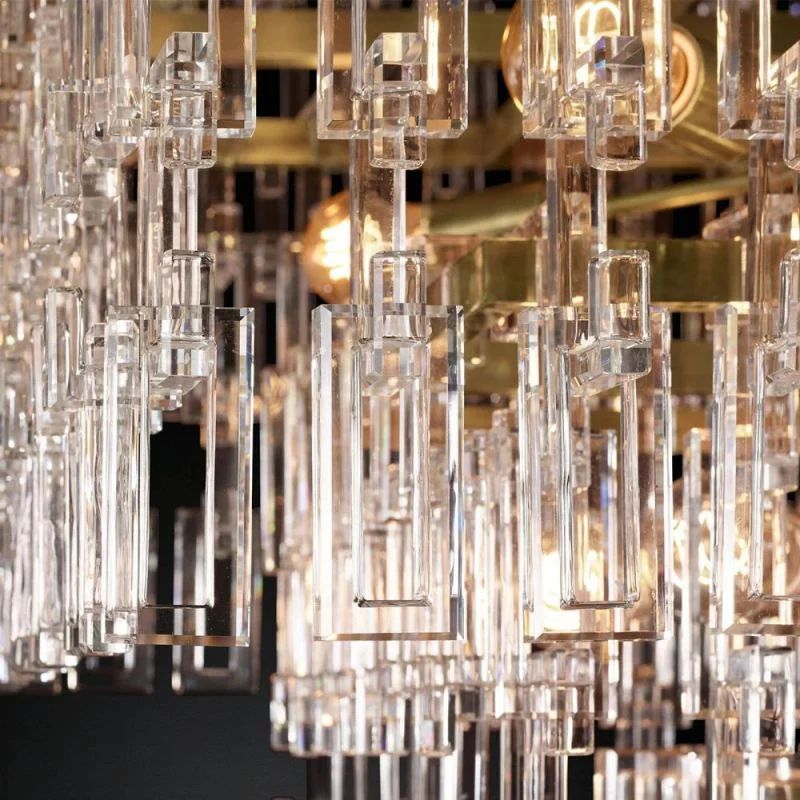 Gostrik 3-Tier Rectangle Chandelier 60"