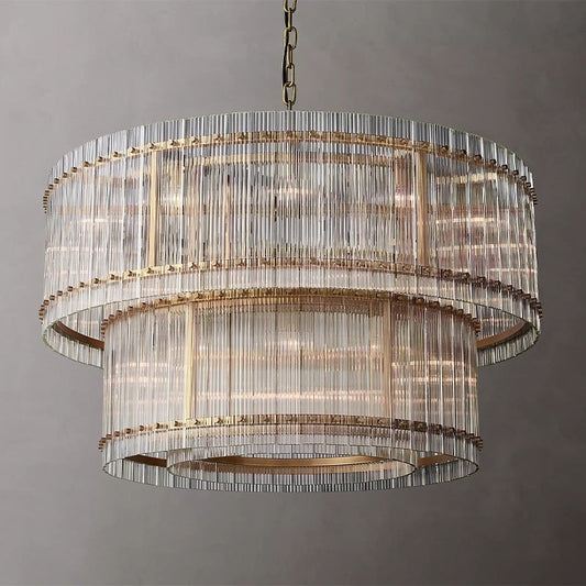 Mearin 2-Tier Round Chandelier 48"