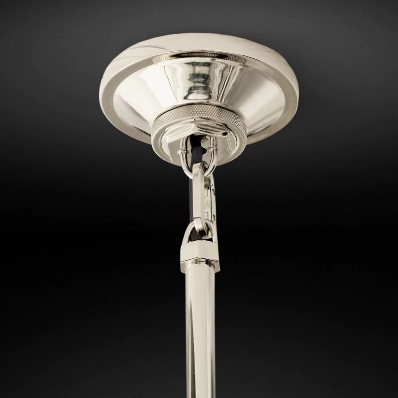 Mechanic Milk Glass Cloche Island Pendant