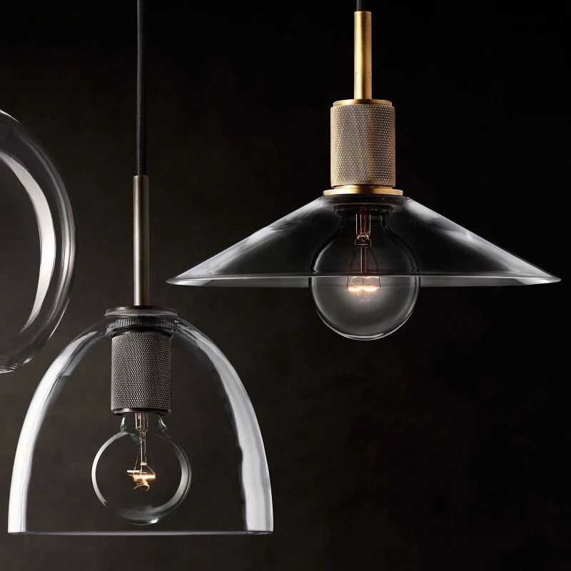 Mechanic Glass Slope Shade Island Pendant