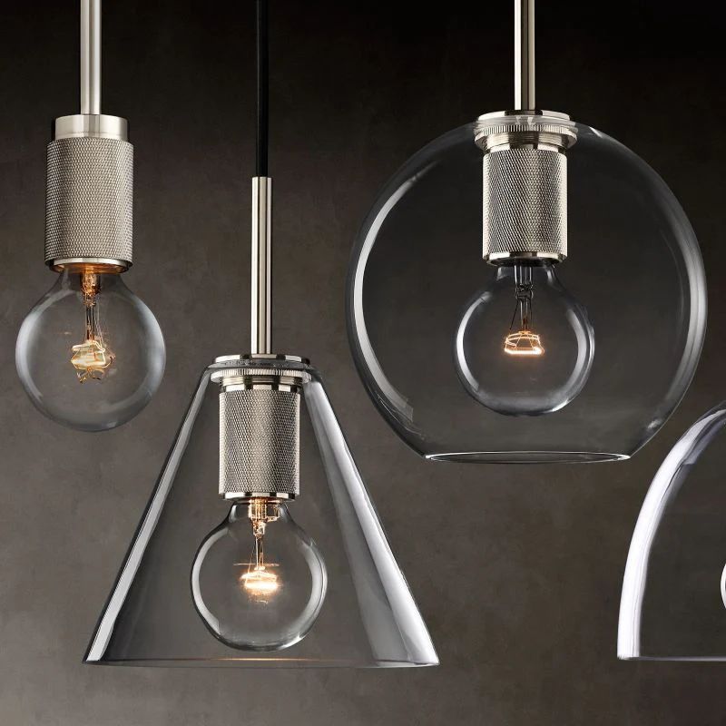 Mechanic Glass Slope Shade Island Pendant