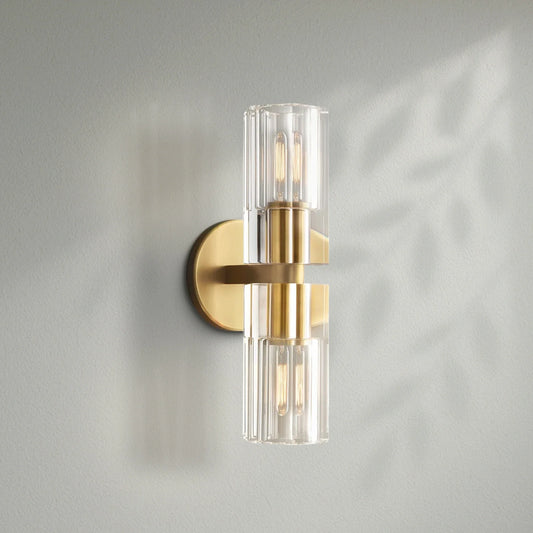 Arcachom Crystal Double Lights Wall Sconce