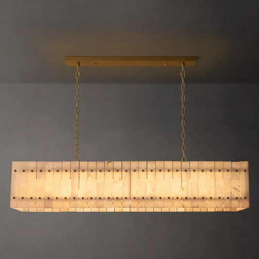 Mearin Alabaster Linear Chandelier 54"