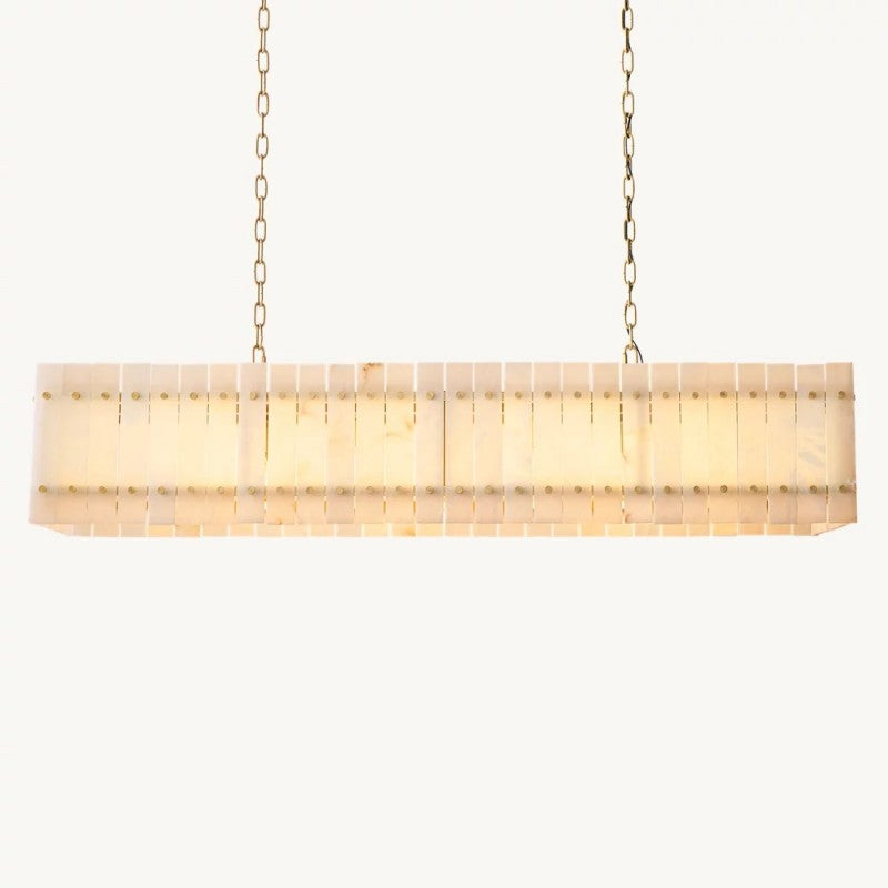Mearin Alabaster Linear Chandelier 54"