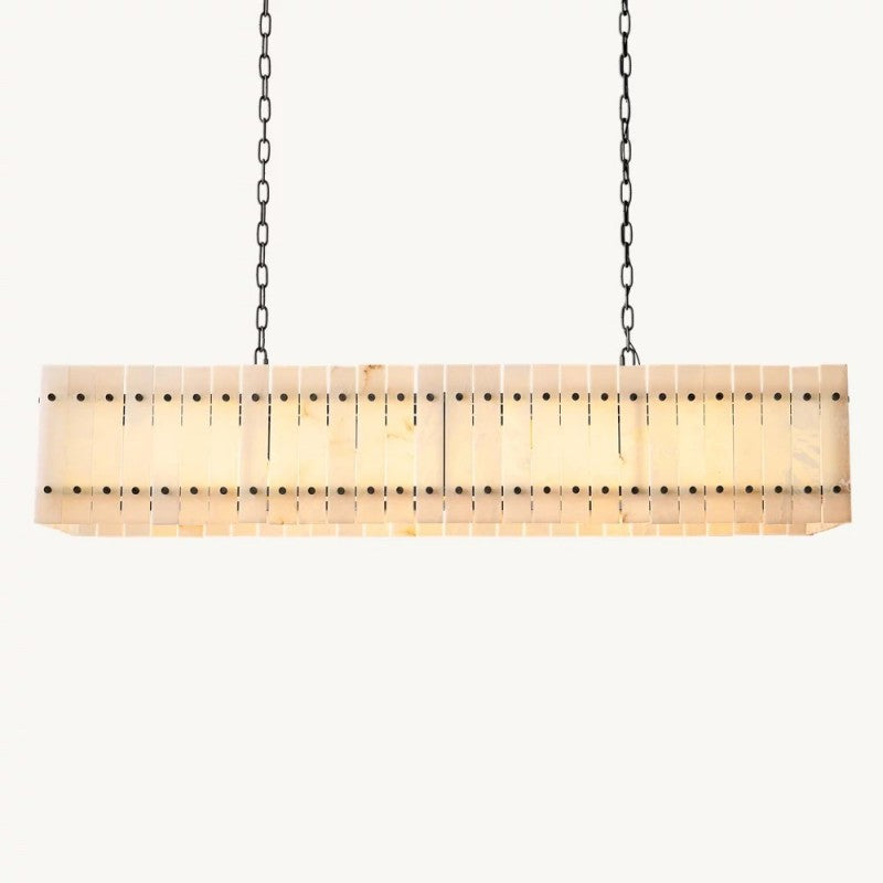 Mearin Alabaster Linear Chandelier 54"