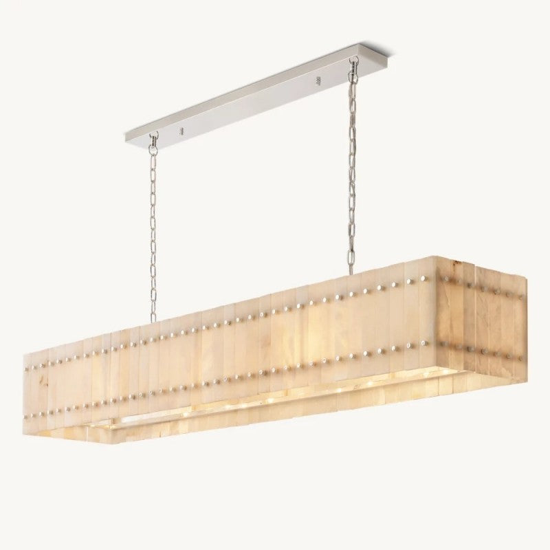 Mearin Alabaster Linear Chandelier 72"