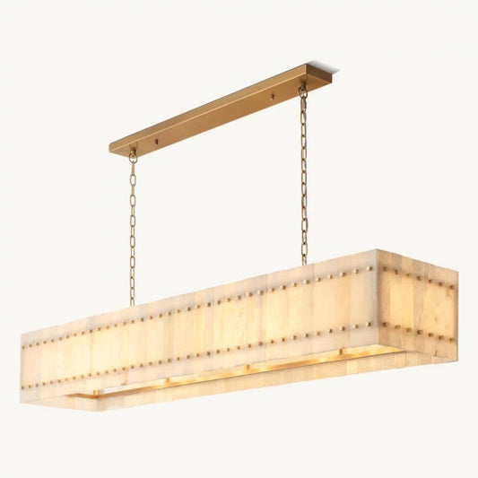 Mearin Alabaster Linear Chandelier 72"