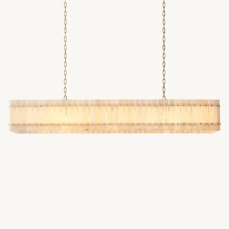 Mearin Alabaster Linear Chandelier 72"