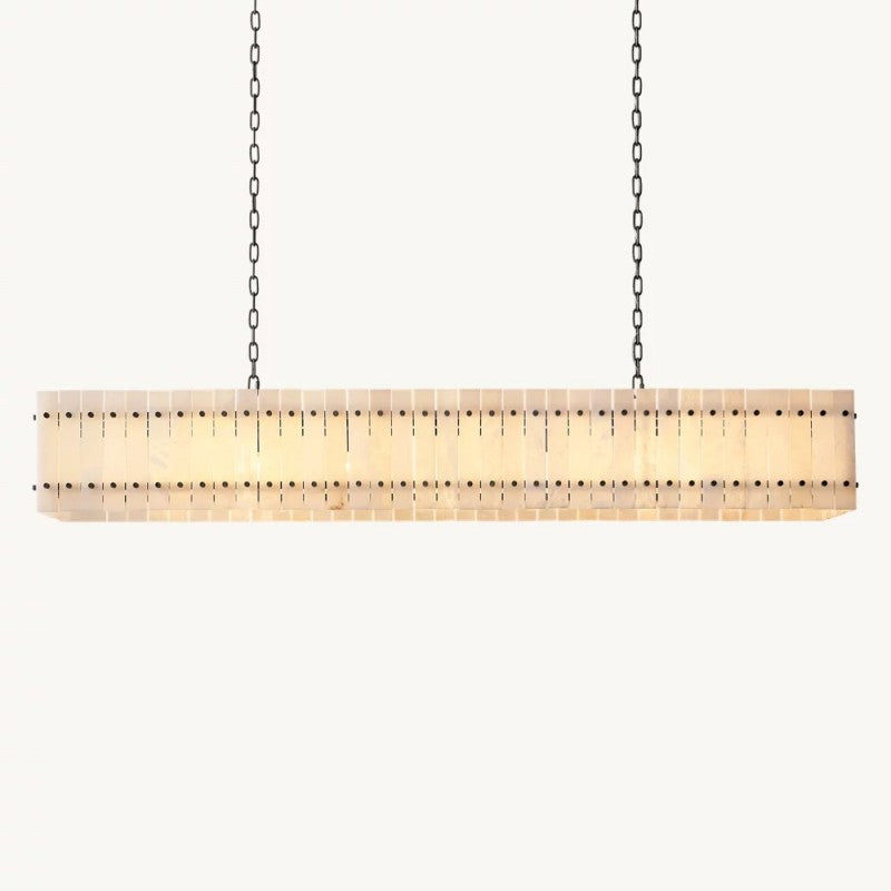 Mearin Alabaster Linear Chandelier 72"