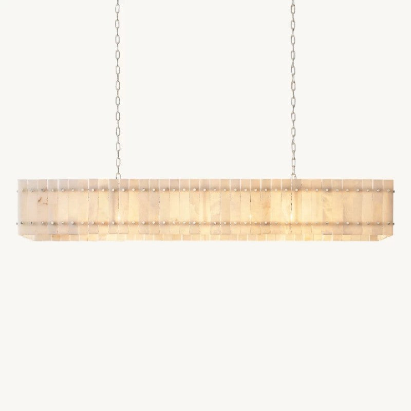 Mearin Alabaster Linear Chandelier 72"