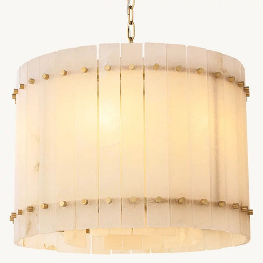 Mearin Alabaster Round Chandelier 22"