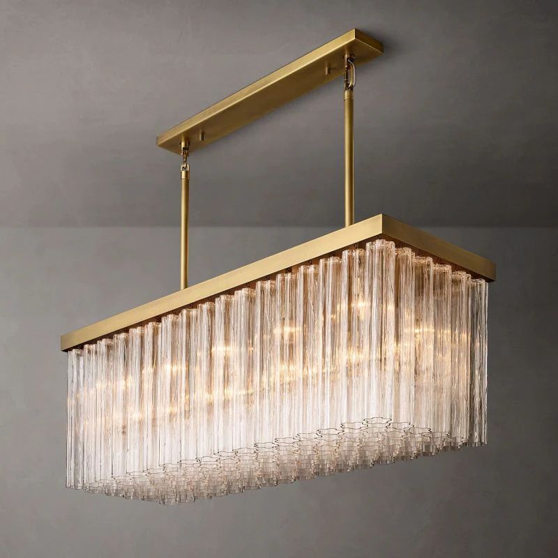 Clame Rectangular Chandelier 54”
