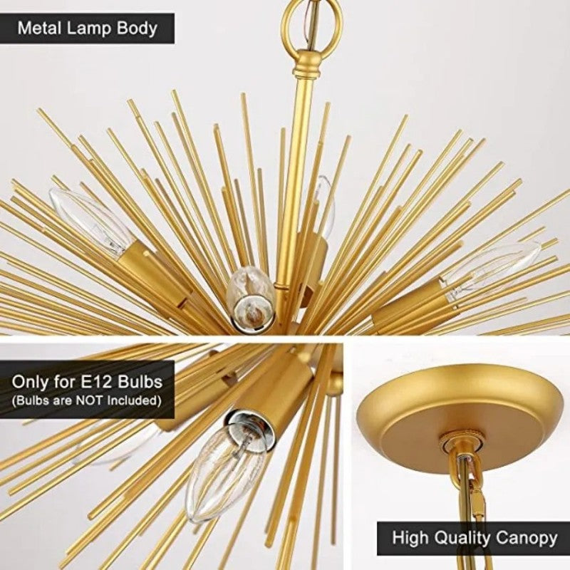 Starburst Chandelier 12-Light 24"