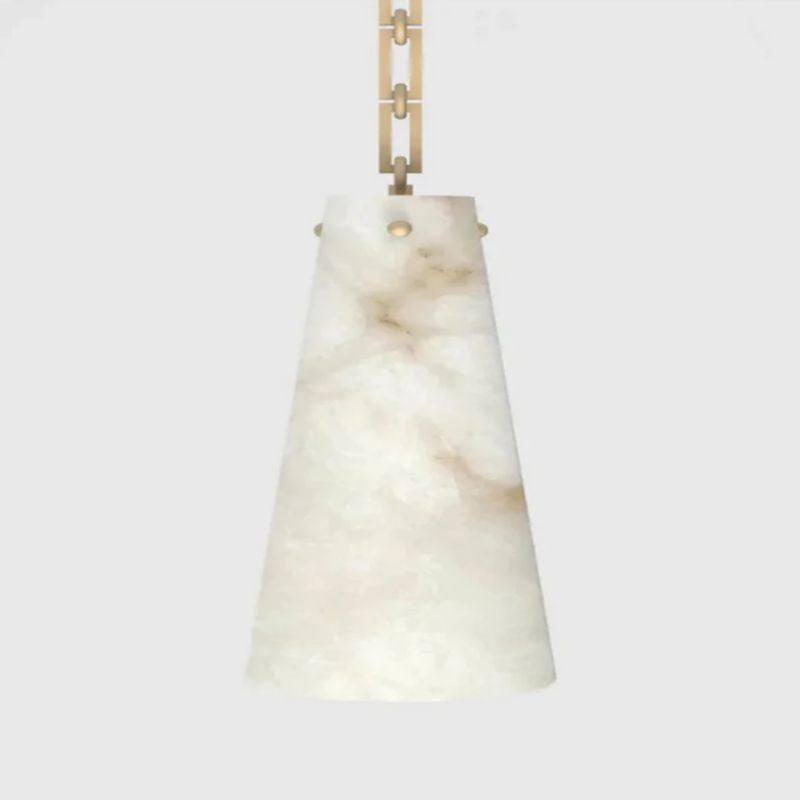 Steven Contemporary Alabaster Chandelier 5-Light