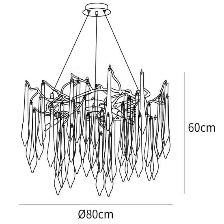 Deardrop Crystal Chandelier