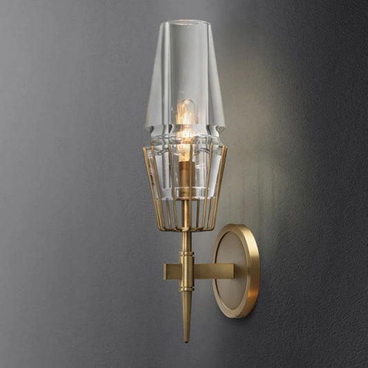Torch Crystal Sconce 16"