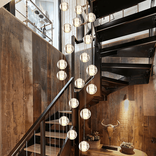Adonis Suspension Water Drop Chandelier（ 43 - Light customized） - Lightings Menu