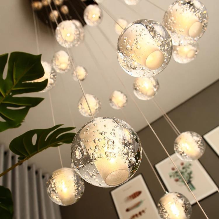 Adonis Suspension Water Drop Chandelier（ 43 - Light customized） - Lightings Menu