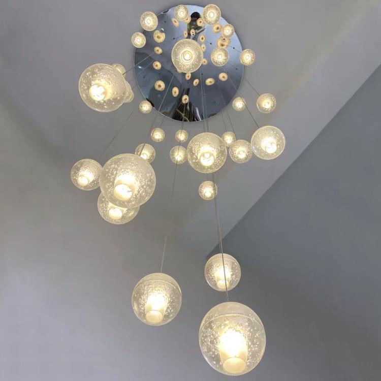 Adonis Suspension Water Drop Chandelier（ 43 - Light customized） - Lightings Menu