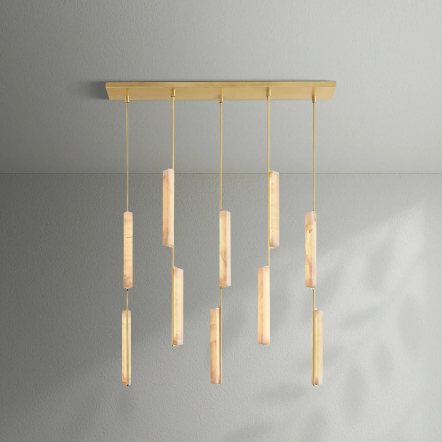 Aedubon Alabaster Linear Chandelier - Lightings Menu