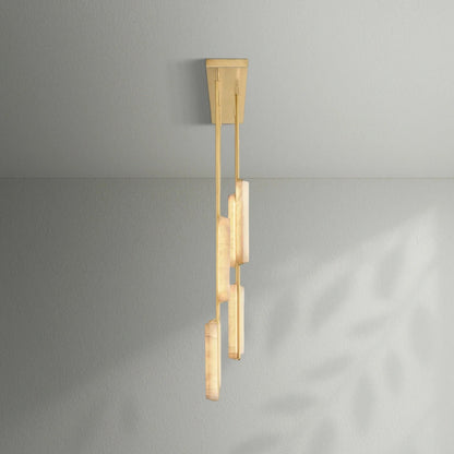 Aedubon Alabaster Linear Chandelier - Lightings Menu