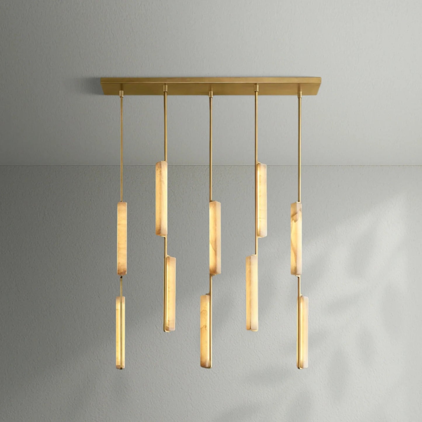 Aedubon Alabaster Linear Chandelier - Lightings Menu