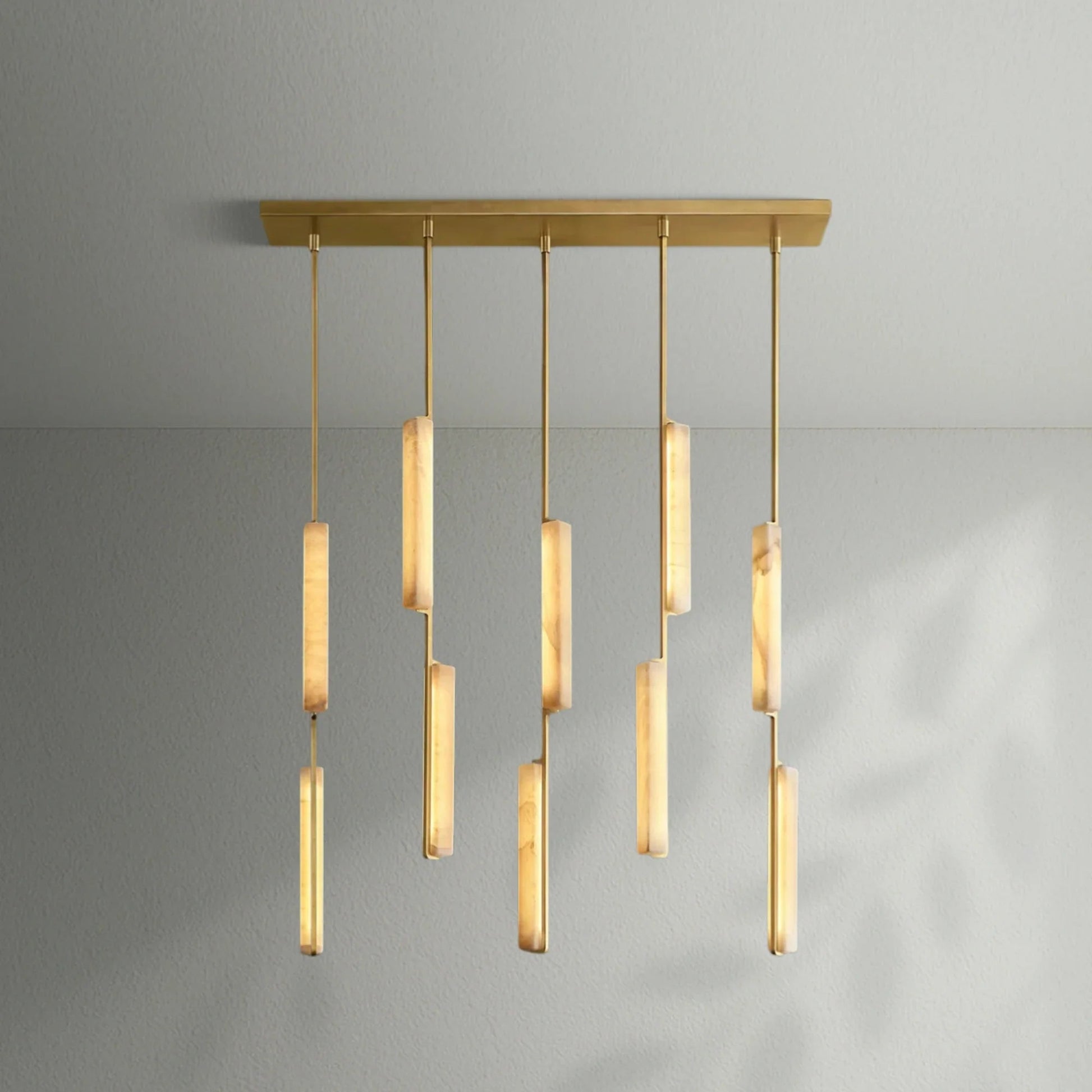 Aedubon Alabaster Linear Chandelier - Lightings Menu