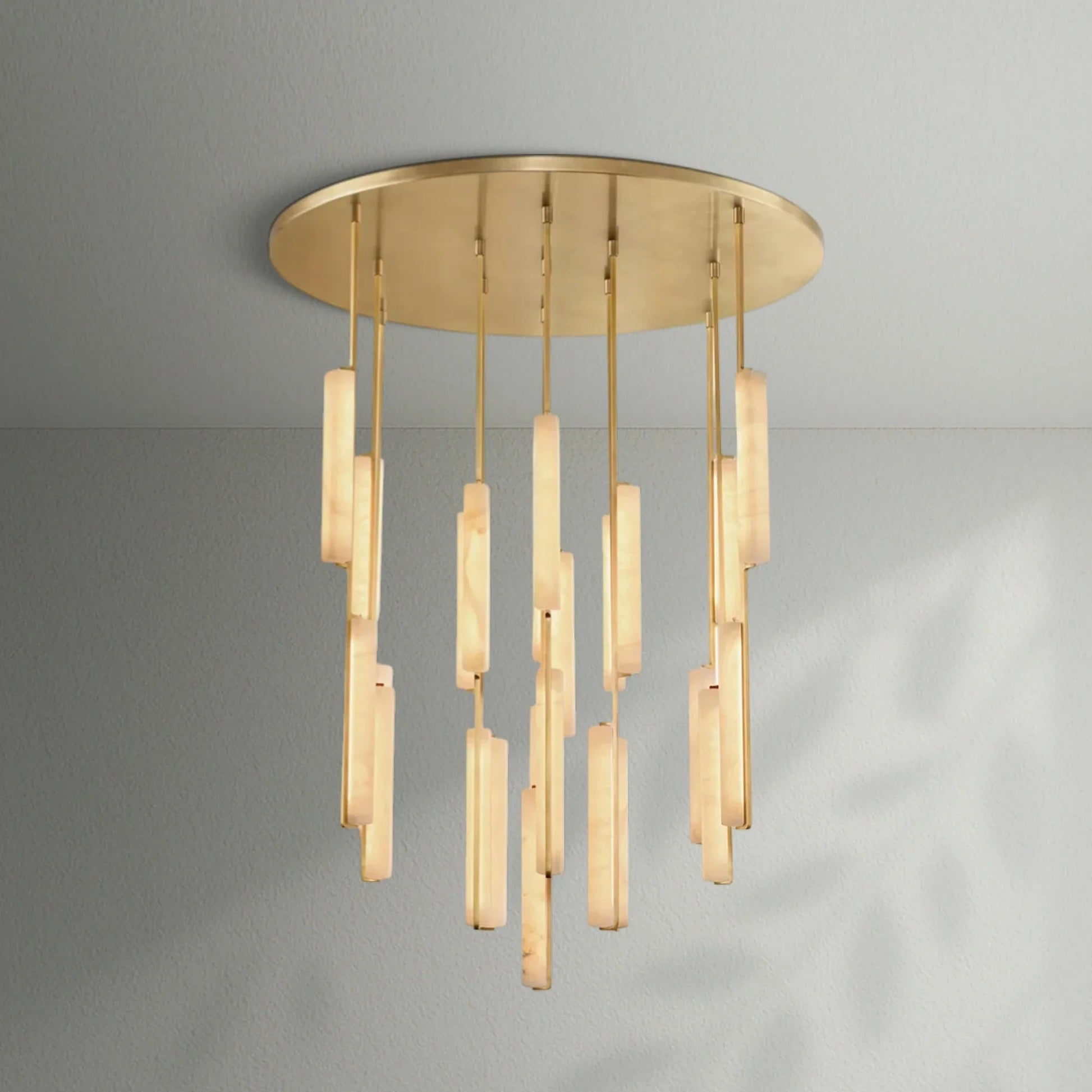 Aedubon Alabaster Round Chandelier - Lightings Menu