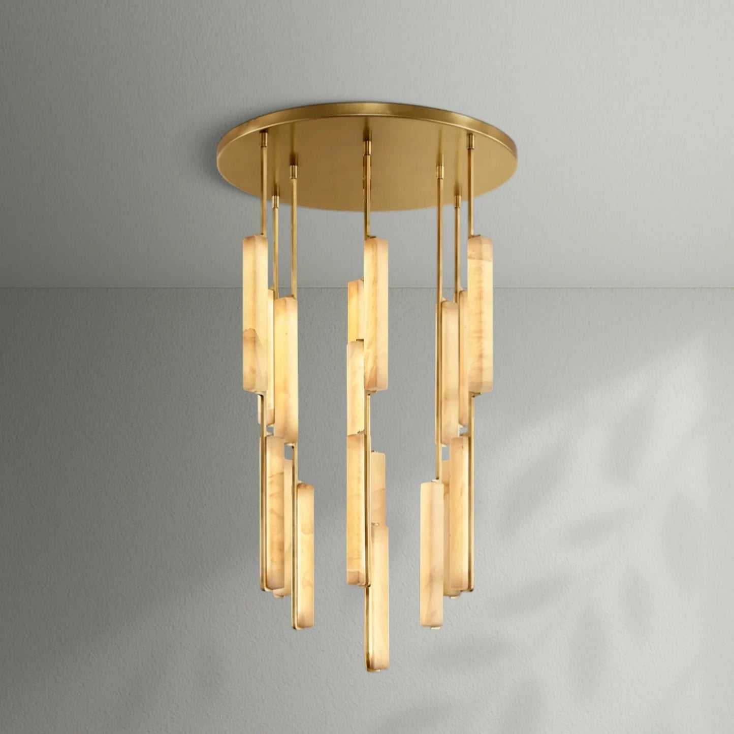 Aedubon Alabaster Round Chandelier - Lightings Menu