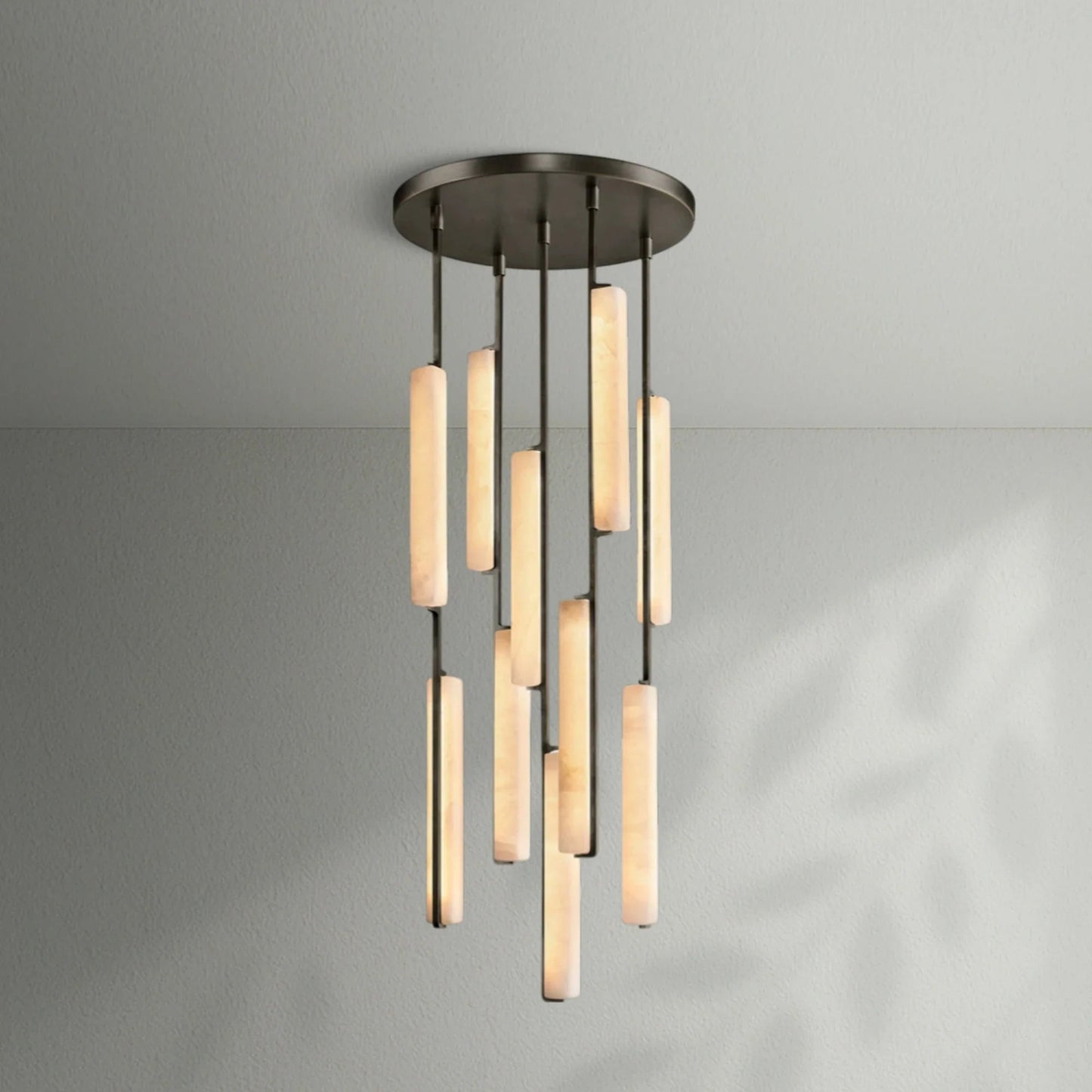 Aedubon Alabaster Round Chandelier - Lightings Menu