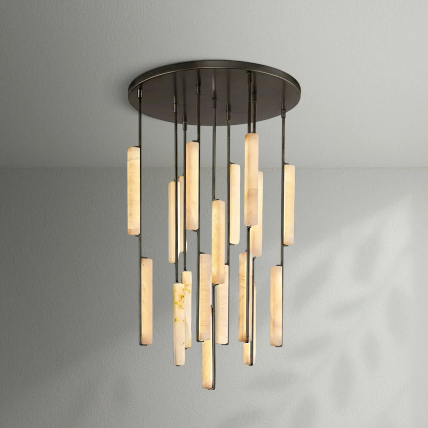 Aedubon Alabaster Round Chandelier - Lightings Menu