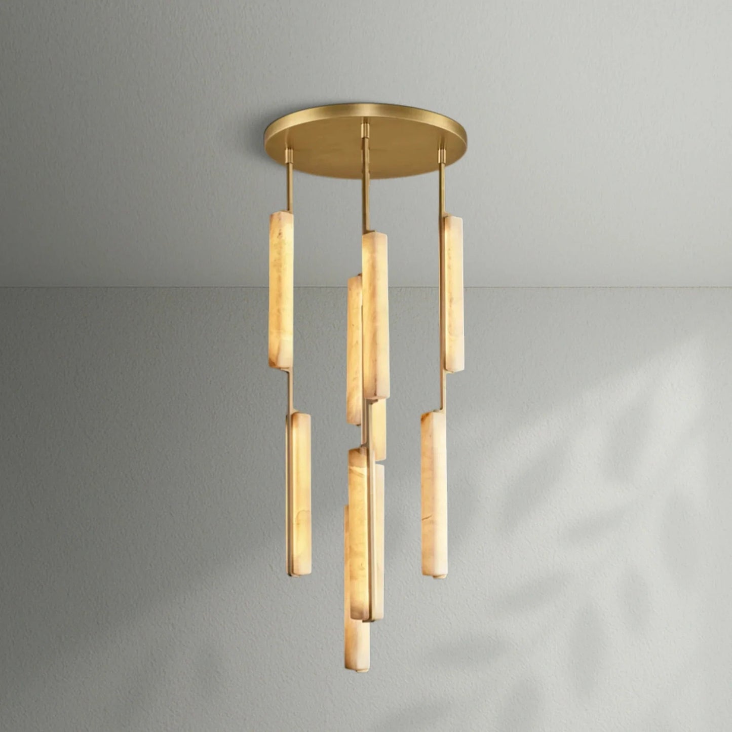 Aedubon Alabaster Round Chandelier - Lightings Menu