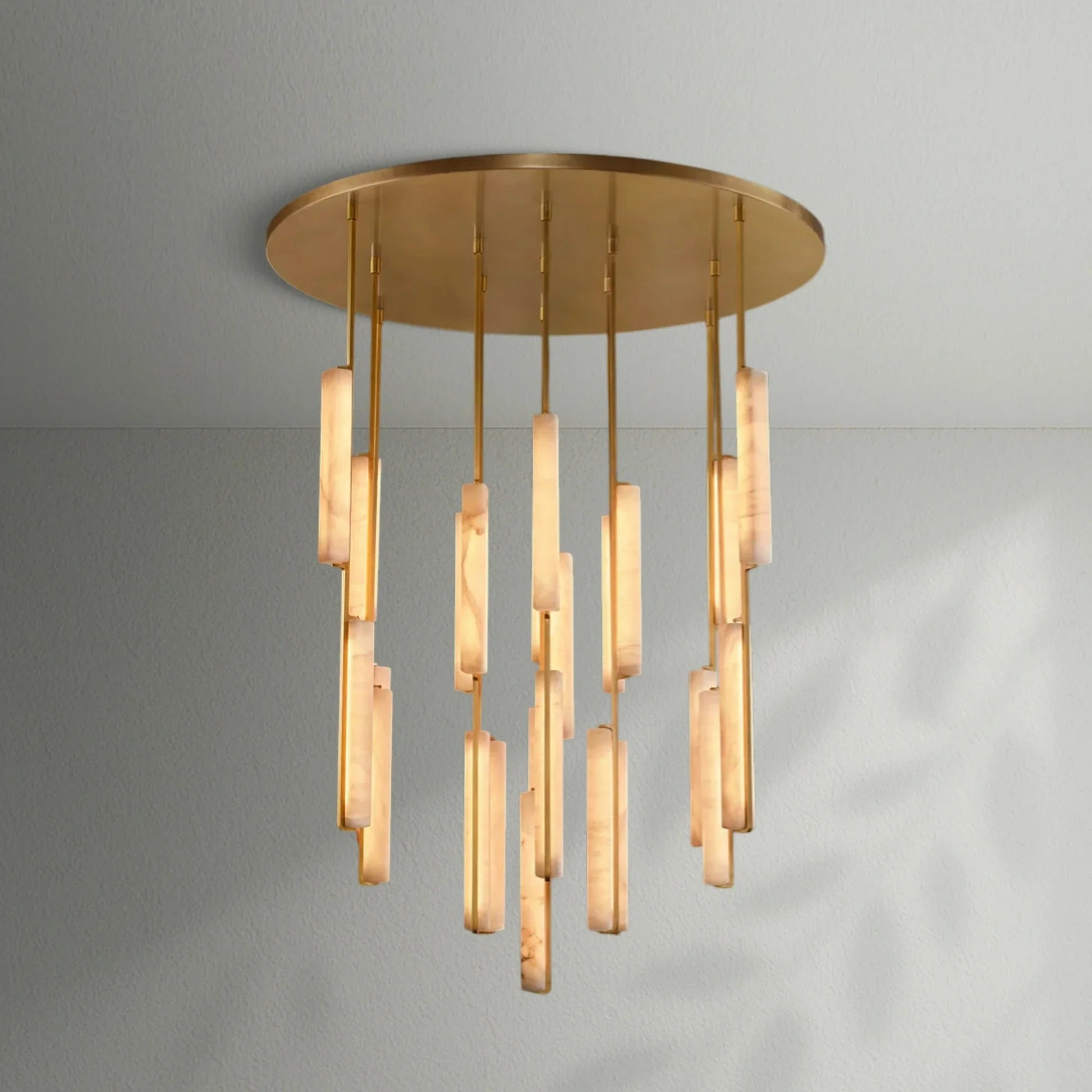 Aedubon Alabaster Round Chandelier - Lightings Menu