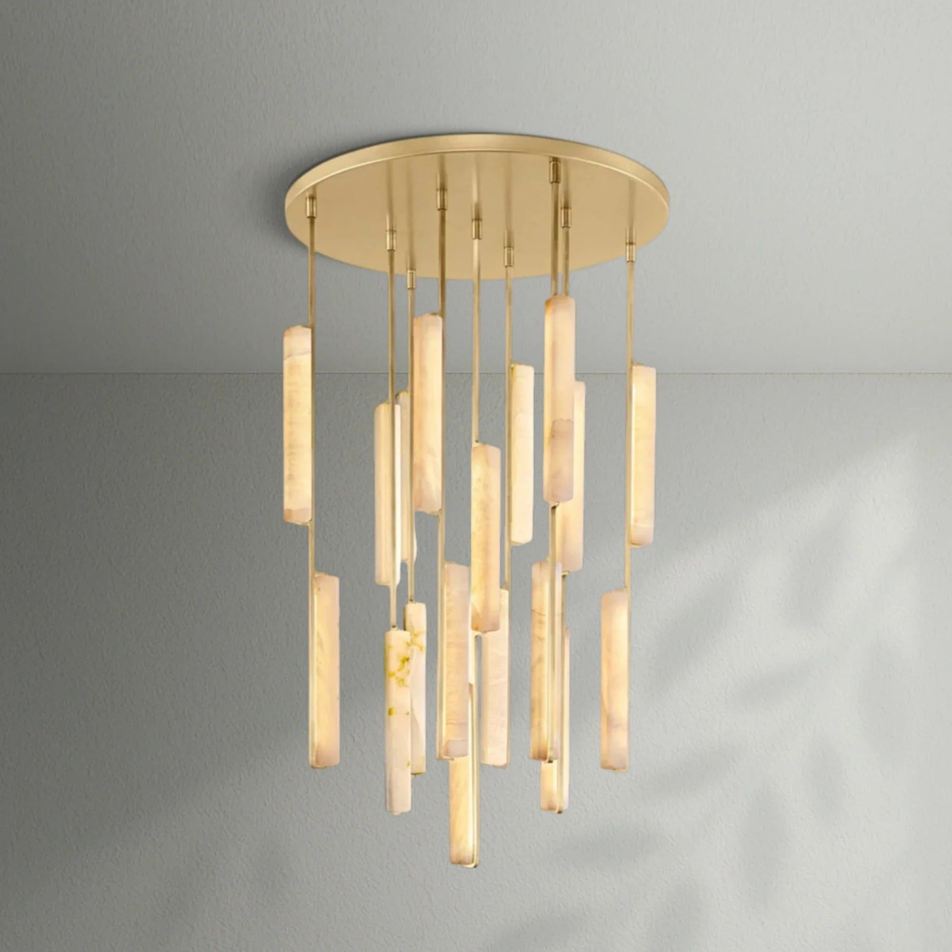 Aedubon Alabaster Round Chandelier - Lightings Menu