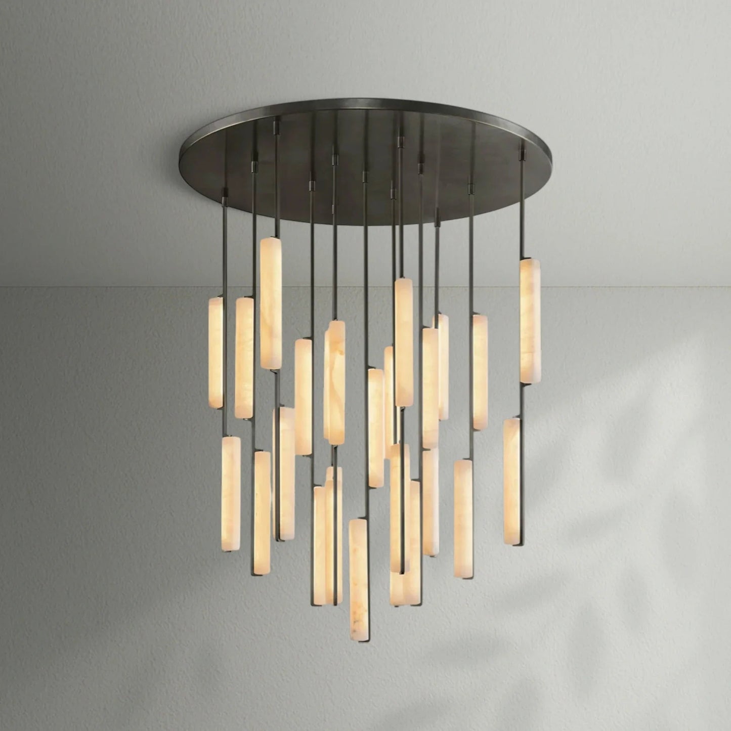 Aedubon Alabaster Round Chandelier - Lightings Menu