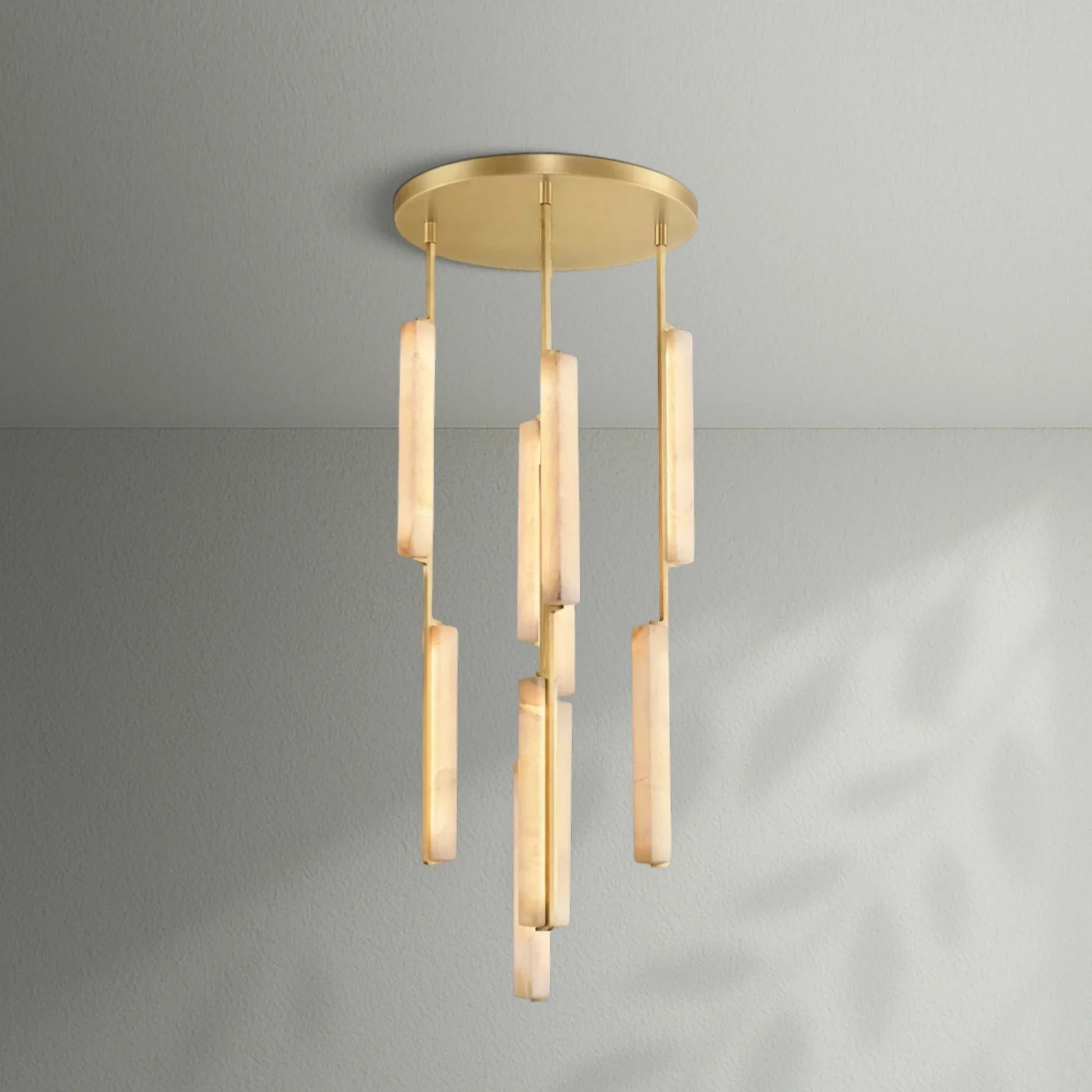 Aedubon Alabaster Round Chandelier - Lightings Menu