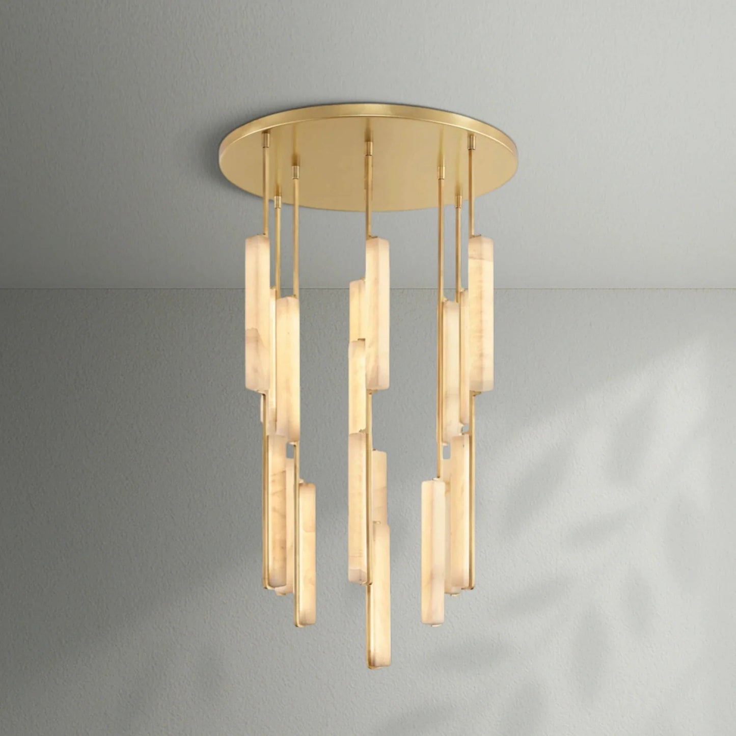 Aedubon Alabaster Round Chandelier - Lightings Menu