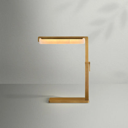 Aedubon Alabaster Task Table Lamp - Lightings Menu