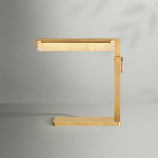 Aedubon Alabaster Task Table Lamp - Lightings Menu