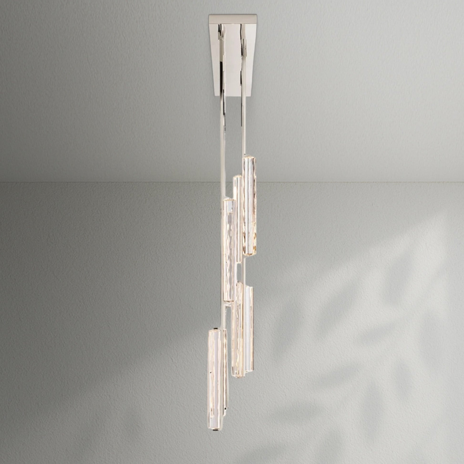 Aedubon Crystal Linear Chandelier 54" - Lightings Menu
