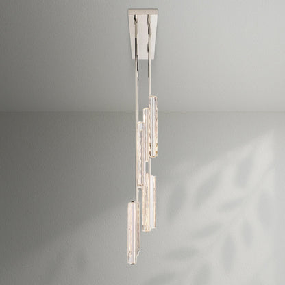 Aedubon Crystal Linear Chandelier 54" - Lightings Menu