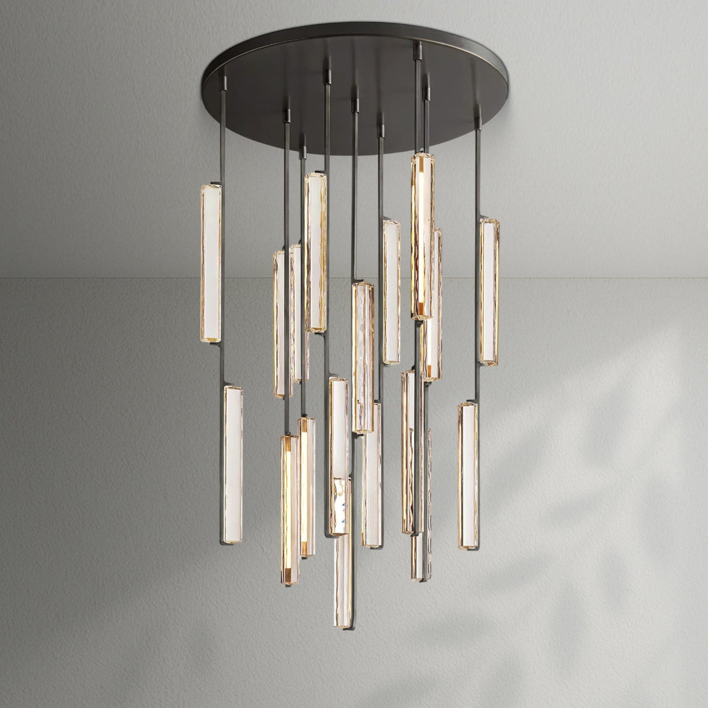 Aedubon Crystal Round Chandelier - Lightings Menu
