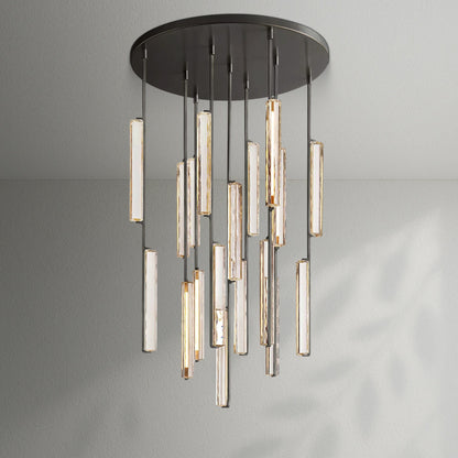 Aedubon Crystal Round Chandelier - Lightings Menu