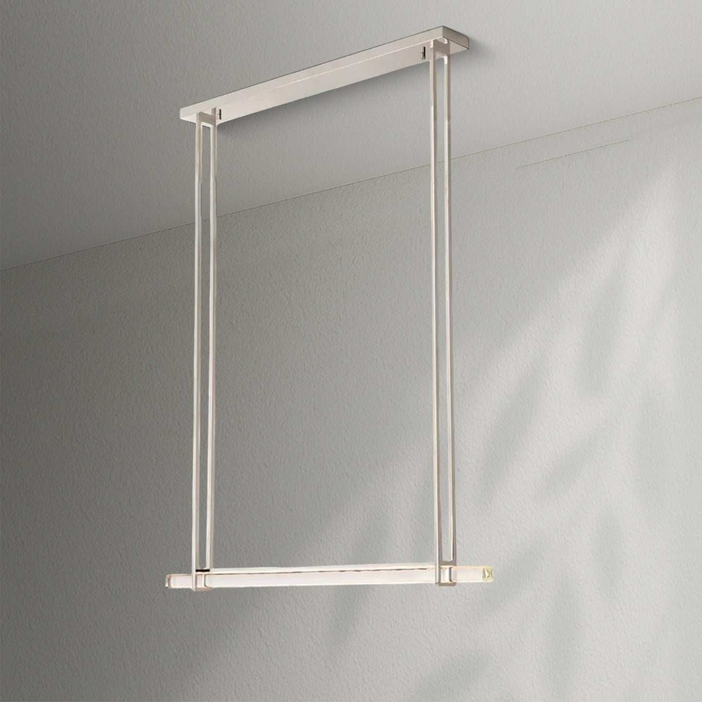 Aedubon Crystal Single Bar Linear Chandelier - Lightings Menu