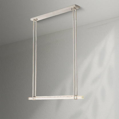Aedubon Crystal Single Bar Linear Chandelier - Lightings Menu