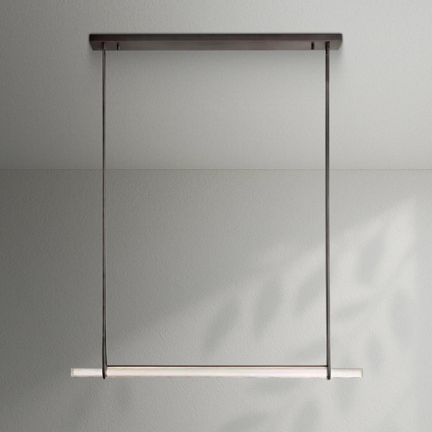 Aedubon Crystal Single Bar Linear Chandelier - Lightings Menu