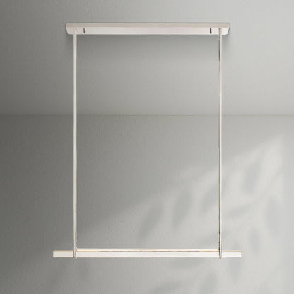 Aedubon Crystal Single Bar Linear Chandelier - Lightings Menu