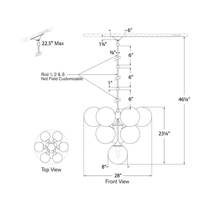 Aerino Cristol Chandelier - Lightings Menu