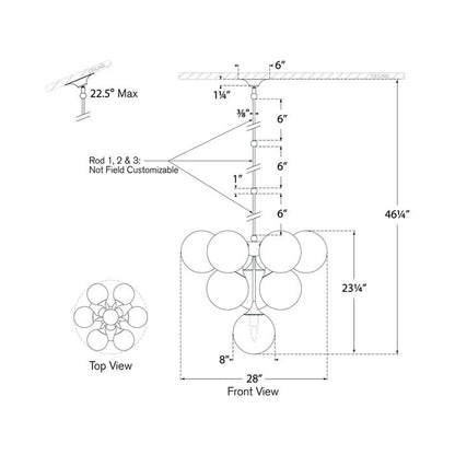 Aerino Cristol Chandelier - Lightings Menu